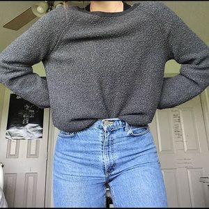 dark grey sweater